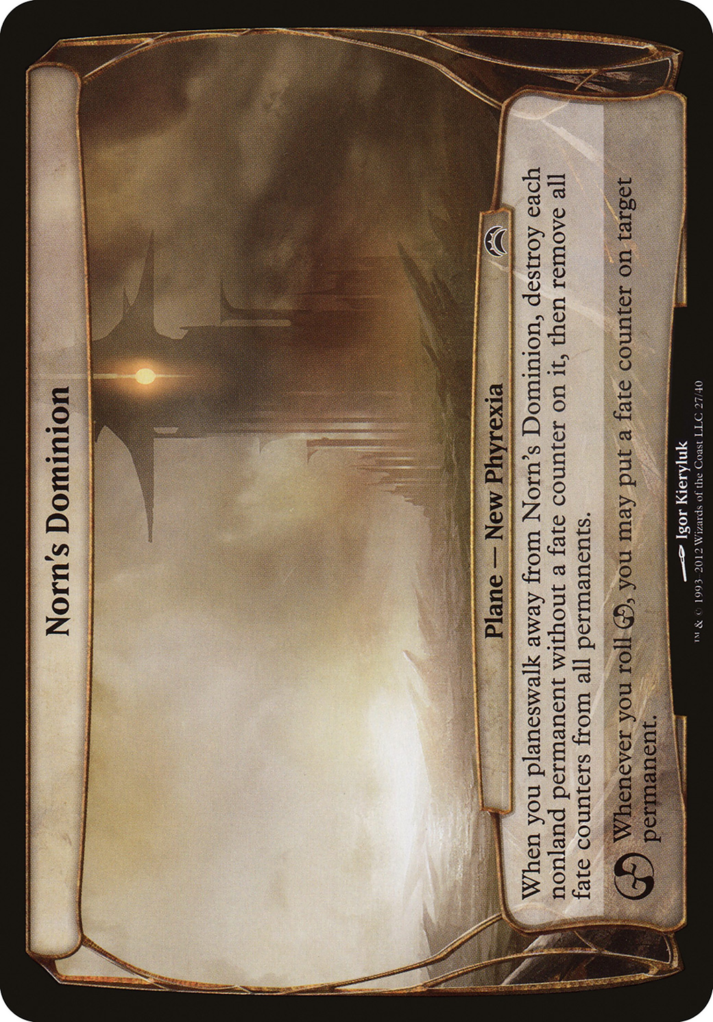 Norn's Dominion (OVER-027) - Planechase 2012 Planes Foil