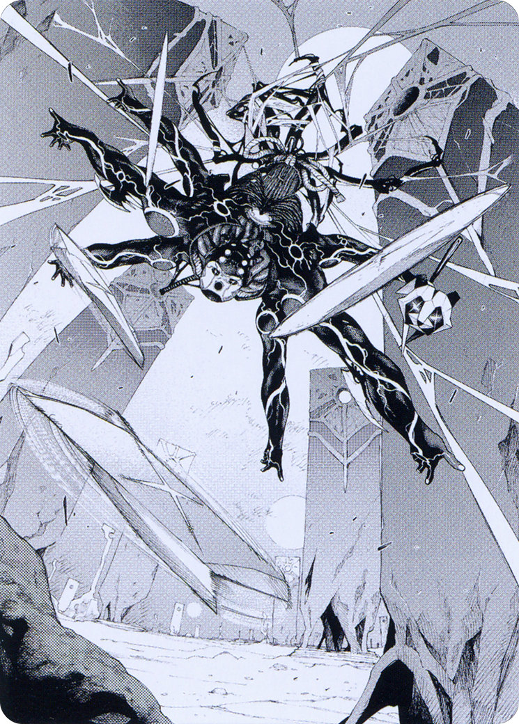 Kaito, Dancing Shadow // Kaito, Dancing Shadow (AONE-078) - Phyrexia: All Will Be One Art Series (Borderless)