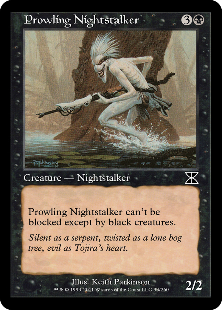 Prowling Nightstalker (ME4-093) - Masters Edition IV Foil