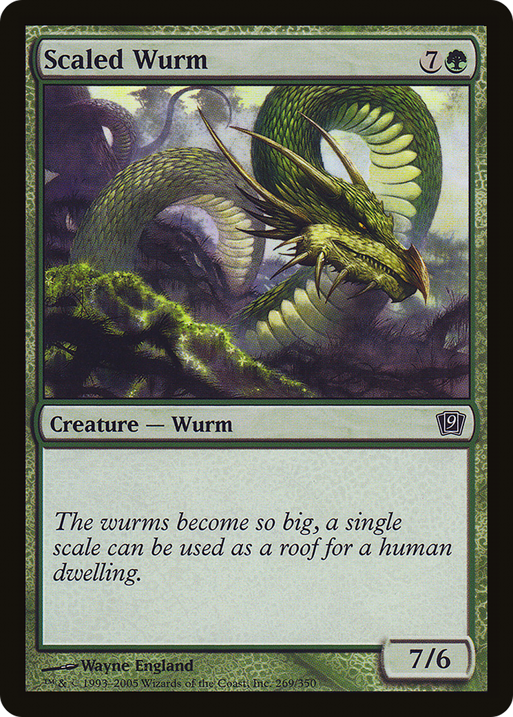 Scaled Wurm (9ED-269★) - 9th Edition Foil