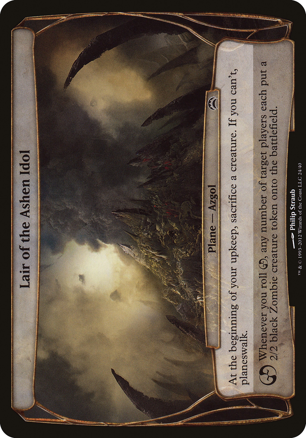 Lair of the Ashen Idol (OVER-024) - Planechase 2012 Planes Foil