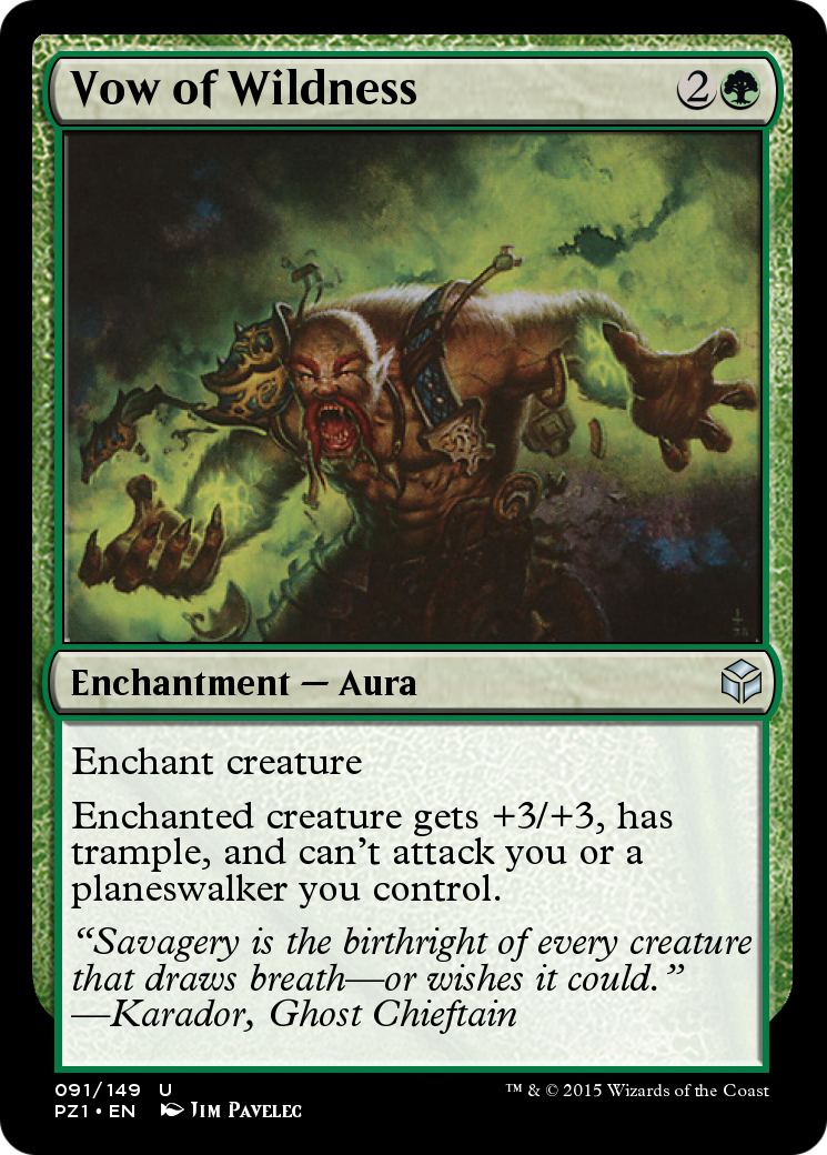 Vow of Wildness (PZ1-091) - Legendary Cube Prize Pack