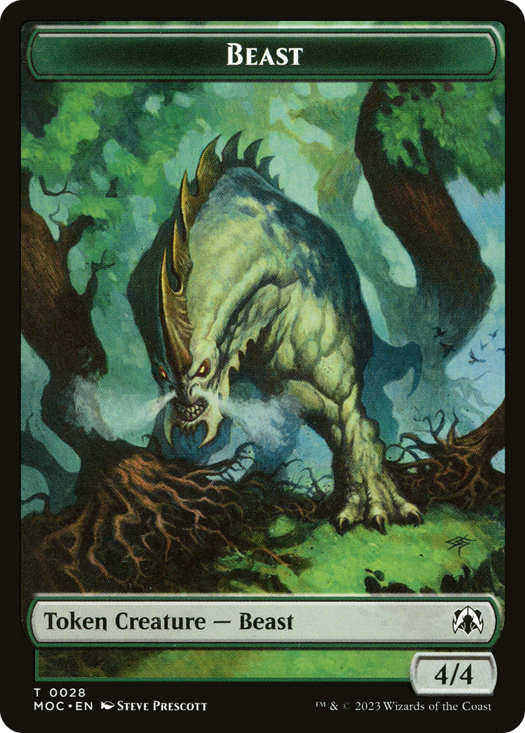 Beast (TMOC-028) - March of the Machine Commander Tokens