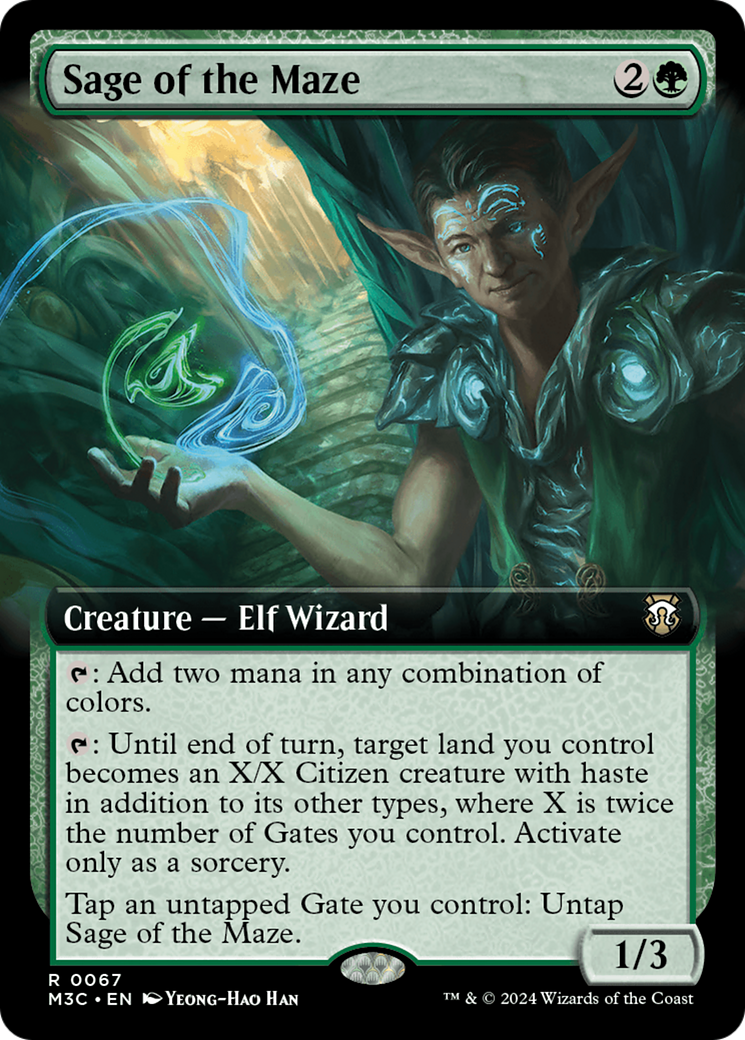 Sage of the Maze (M3C-067) - Modern Horizons 3 Commander: (Extended Art) Foil