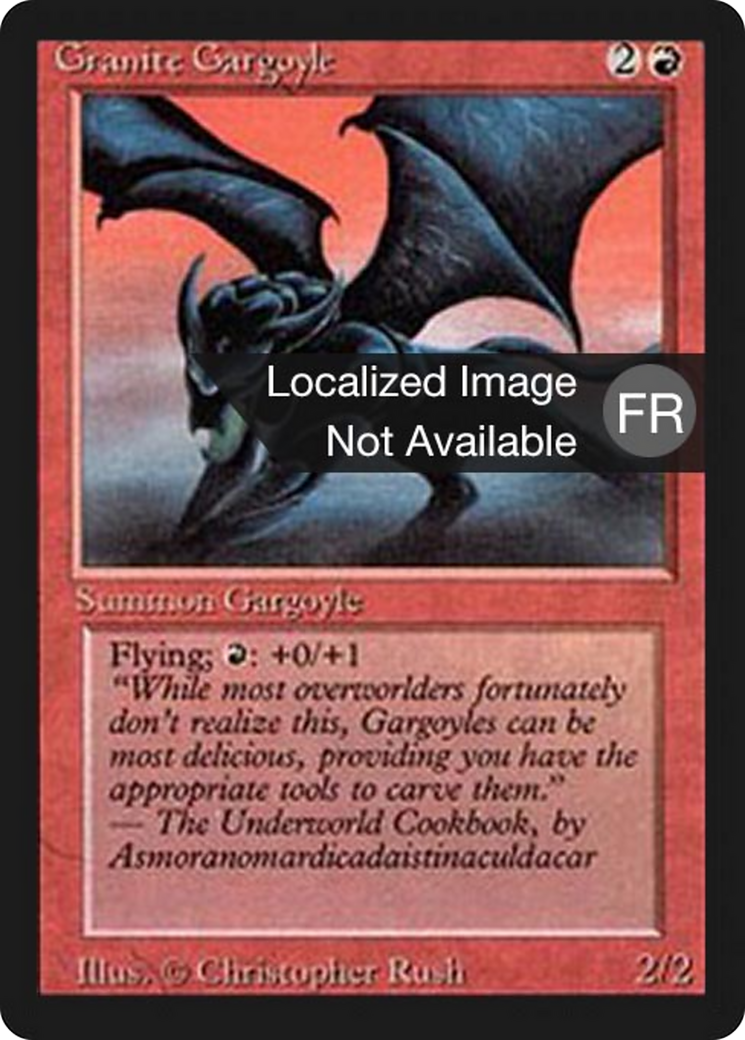 Granite Gargoyle (FBB-) - Foreign Black Border