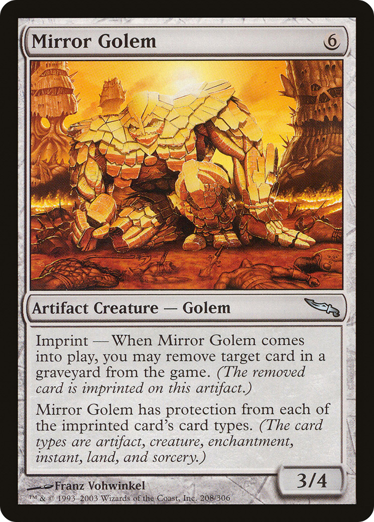 Mirror Golem (MRD-208) - Mirrodin