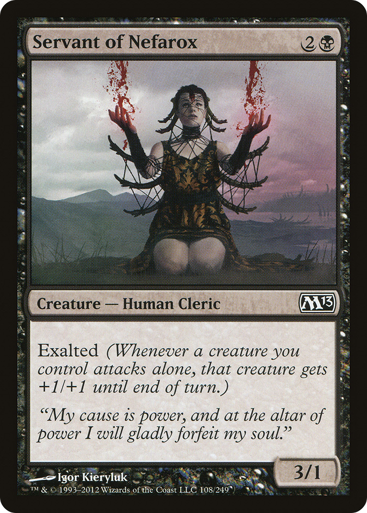 Servant of Nefarox (M13-108) - Magic 2013 Foil
