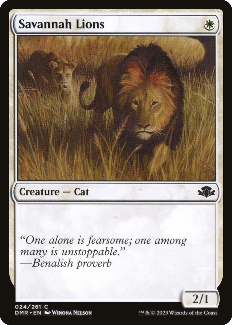 Savannah Lions (DMR-024) - Dominaria Remastered Foil