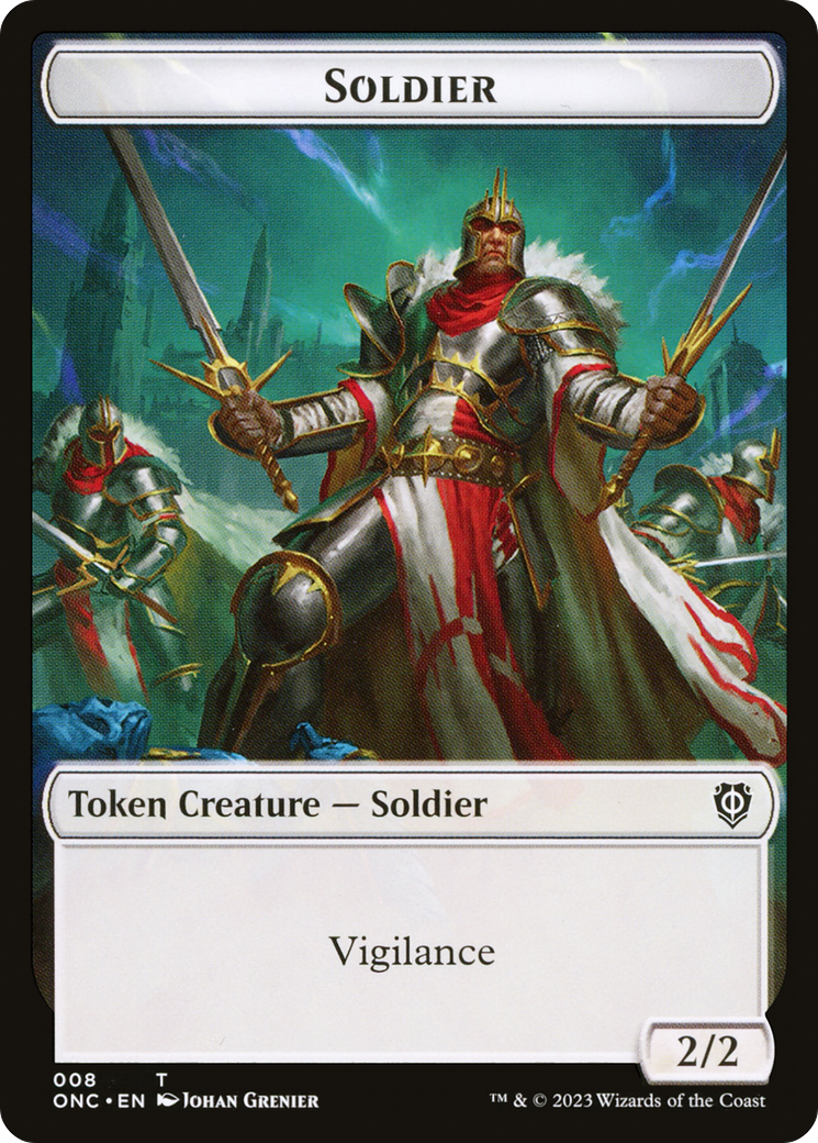 Soldier (TONC-008) - Phyrexia: All Will Be One Commander Tokens