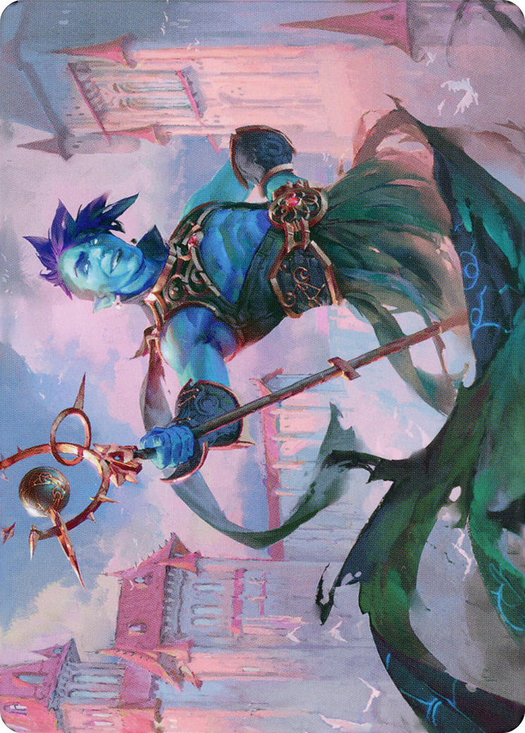 Haughty Djinn // Haughty Djinn (ADMU-015) - Dominaria United Art Series (Borderless)