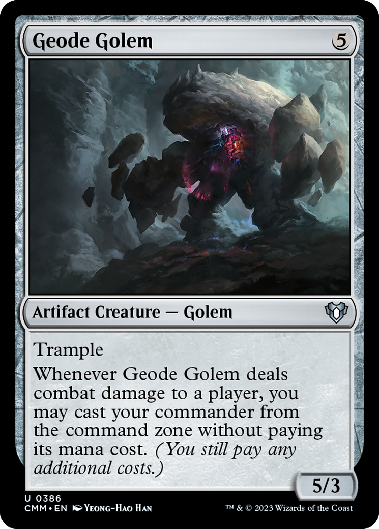 Geode Golem (CMM-386) - Commander Masters Foil