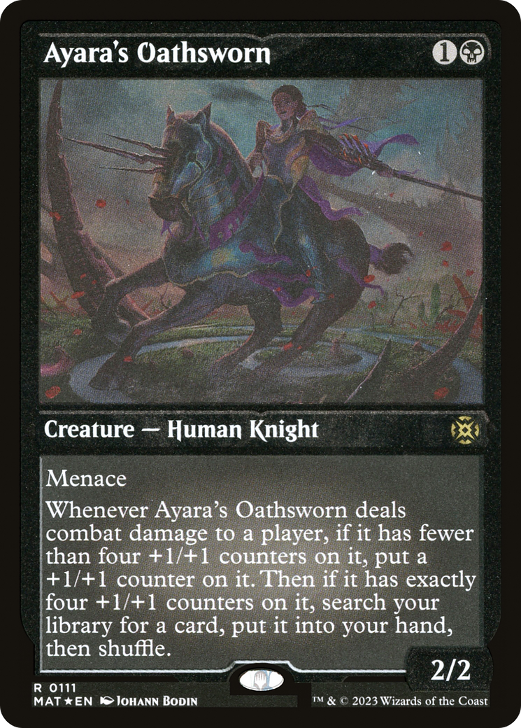 Ayara's Oathsworn (Foil Etched) [March of the Machine: The Aftermath]