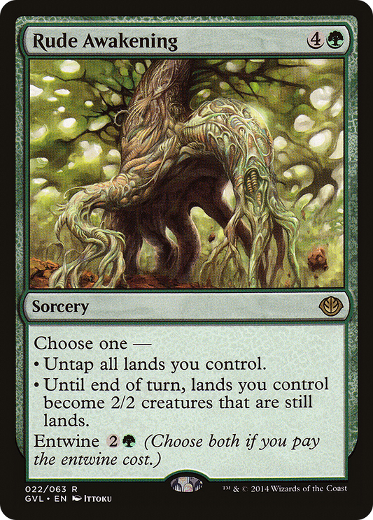 Rude Awakening (DD3-022) - Duel Decks Anthology: Garruk vs. Liliana Foil