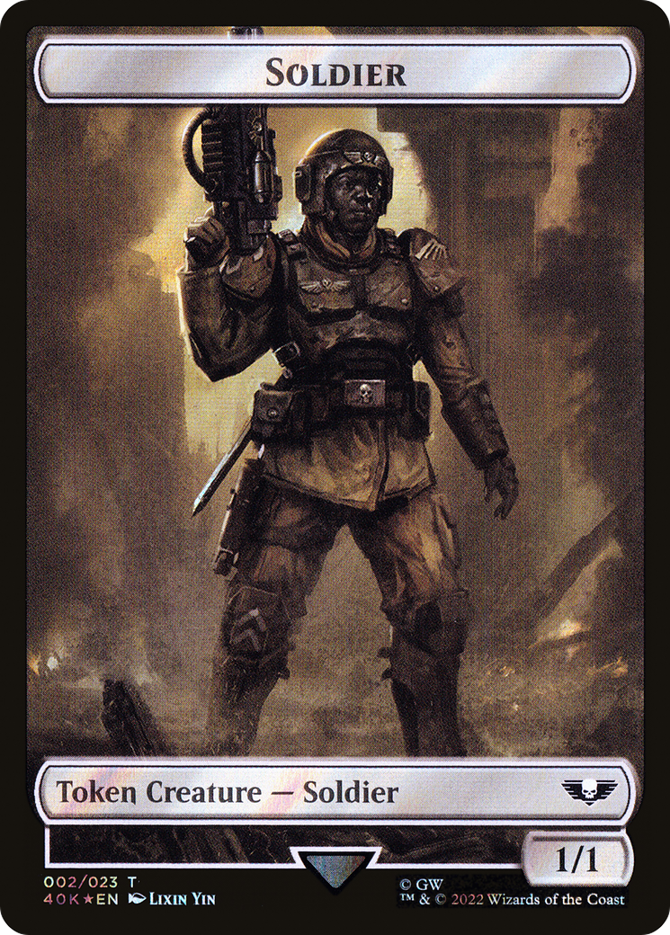 Soldier (T40K-02★) - Warhammer 40,000 Tokens Foil