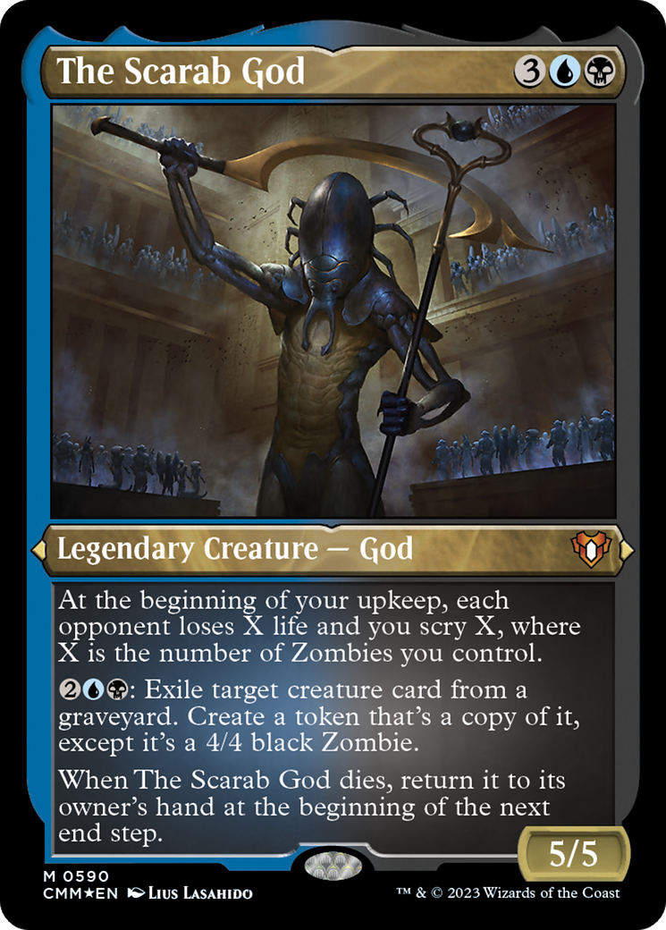 The Scarab God (CMM-590) - Commander Masters Etched Foil