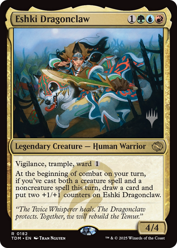 Eshki Dragonclaw [Tarkir: Dragonstorm Promos]