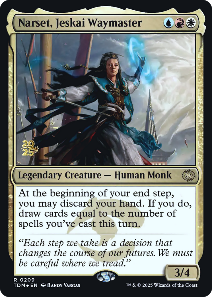 Narset, Jeskai Waymaster [Tarkir: Dragonstorm Prerelease Promos]