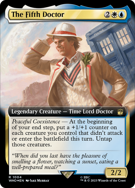 The Fifth Doctor (Extended Art) (Surge Foil) [Doctor Who]