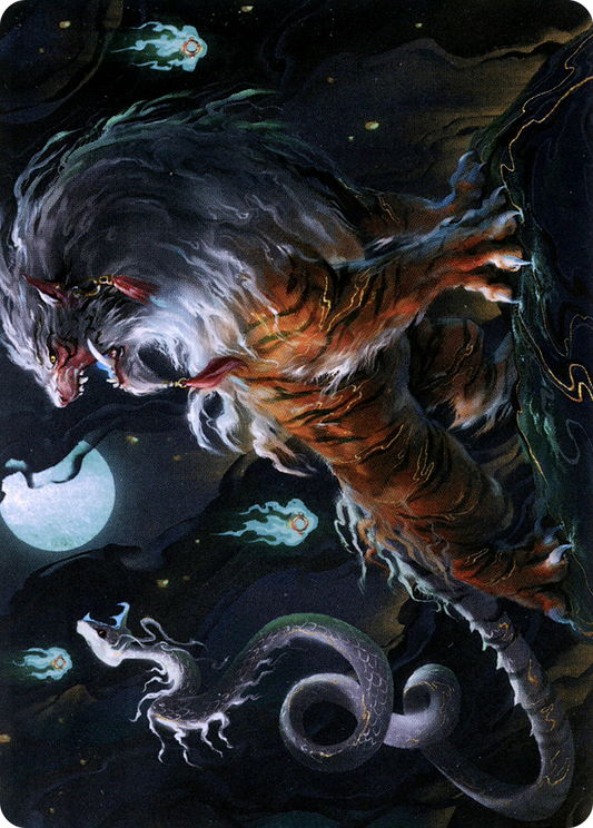 Gloomshrieker // Gloomshrieker (ANEO-028) - Neon Dynasty Art Series (Borderless) Foil