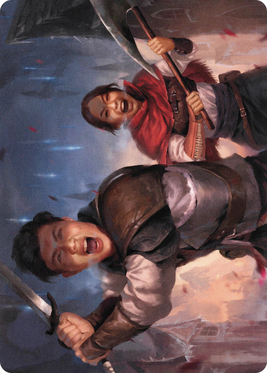 Daybreak Combatants // Daybreak Combatants (AVOW-042) - Crimson Vow Art Series (Borderless) Foil