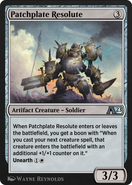 Patchplate Resolute (YBRO-028) - Alchemy: The Brothers' War