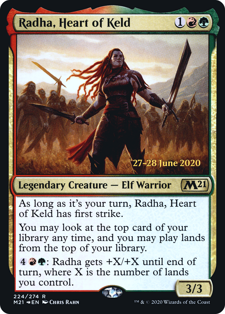 Radha, Heart of Keld [Core Set 2021 Prerelease Promos]
