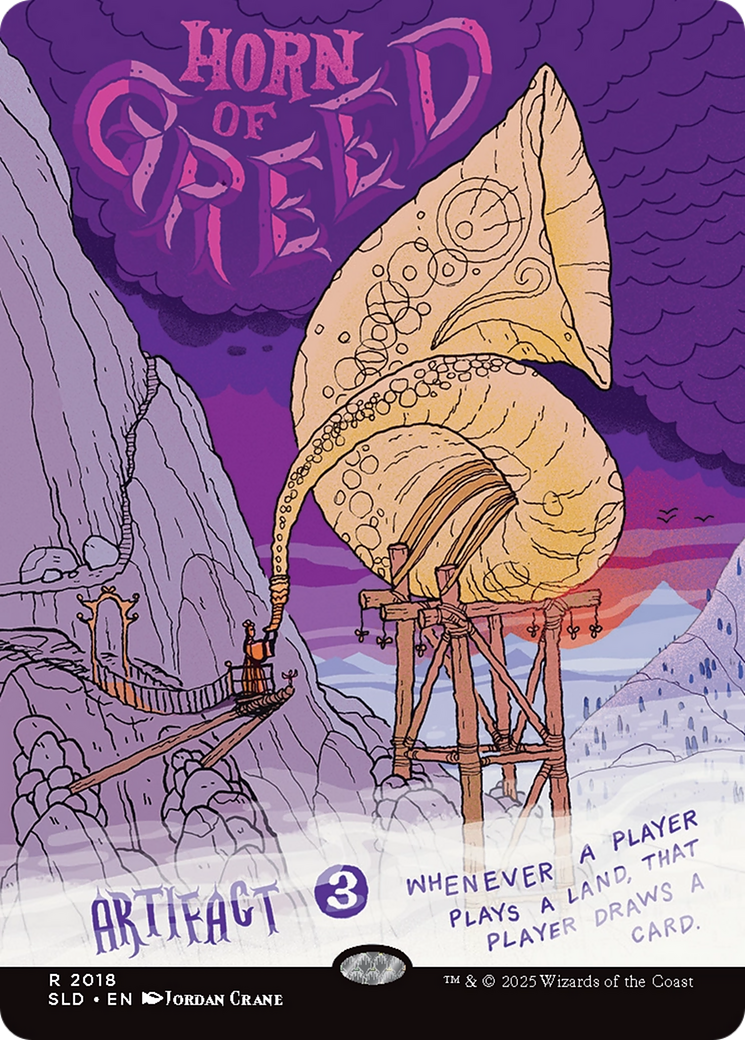 Horn of Greed (SLD-2018) - Secret Lair Drop (Borderless) Foil