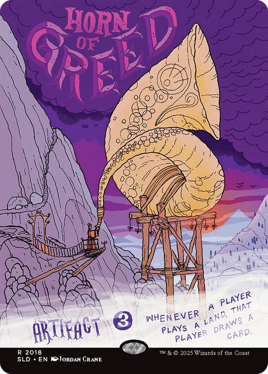 Horn of Greed (SLD-2018) - Secret Lair Drop (Borderless) Foil