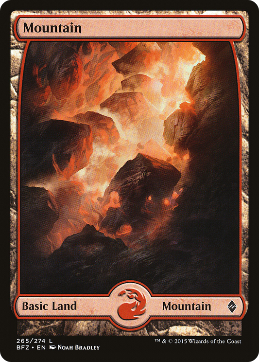 Mountain (265) (Full Art) [Battle for Zendikar]