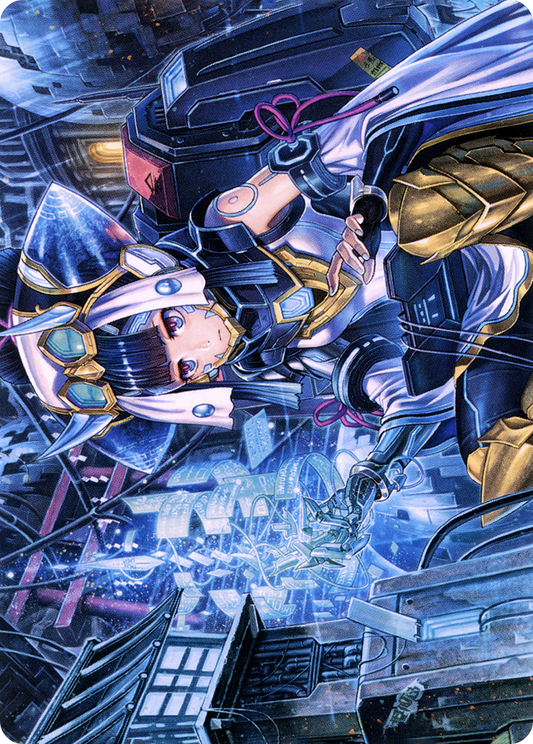 Covert Technician // Covert Technician (ANEO-051) - Neon Dynasty Art Series (Borderless)