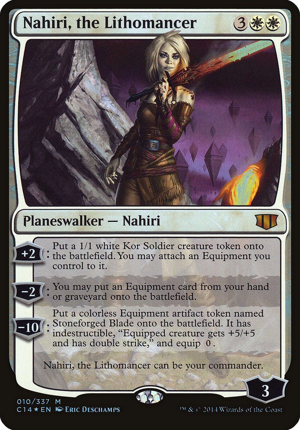 Nahiri, the Lithomancer (Oversized) [Commander 2014 Oversized]