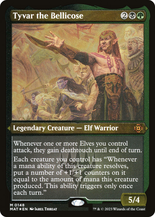 Tyvar the Bellicose (MAT-148) - March of the Machine: The Aftermath Etched Foil