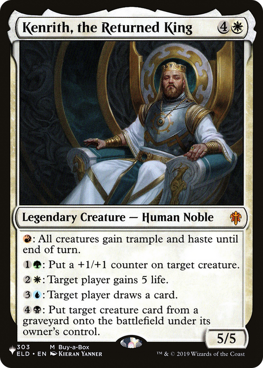 Kenrith, the Returned King (LIST-303/269) - The List