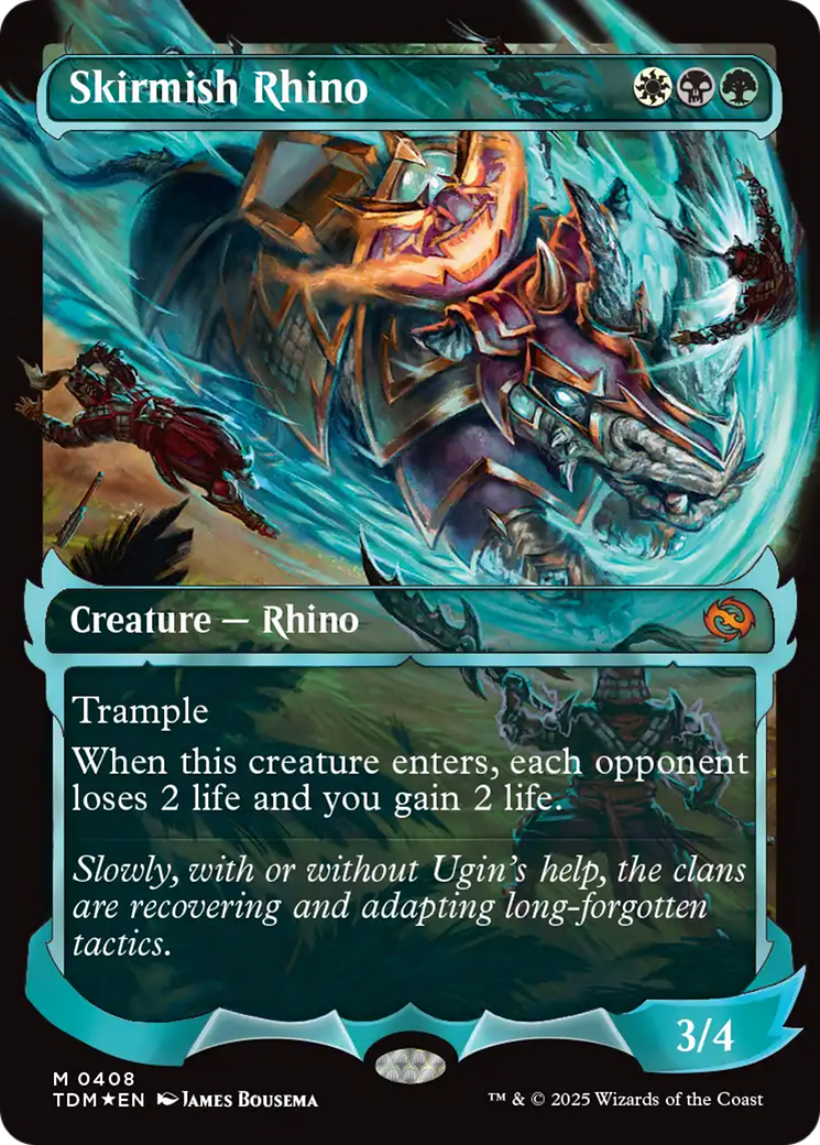 Skirmish Rhino (0408) (Showcase) (Japanese) [Tarkir: Dragonstorm]