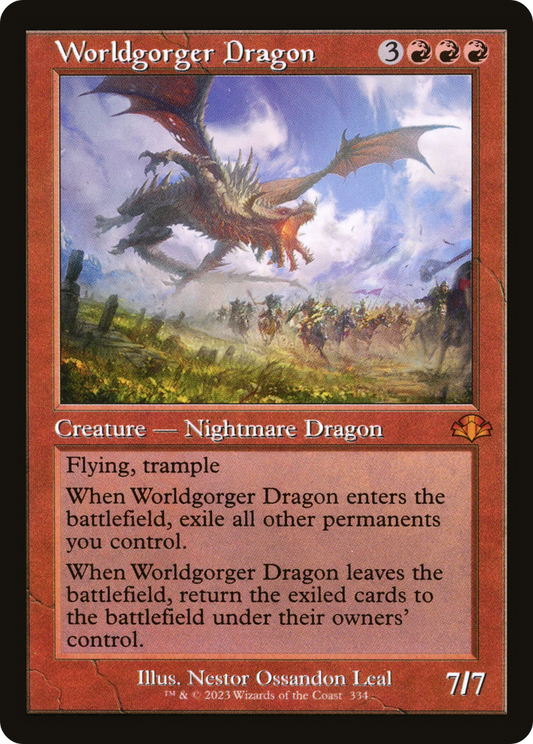 Worldgorger Dragon (Retro Frame) (DMR-334) - Dominaria Remastered