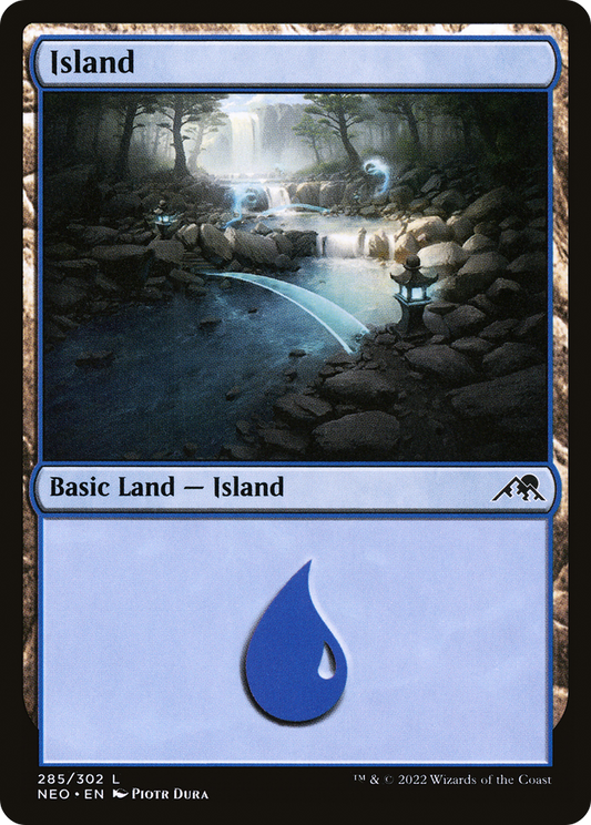 Island (285) (NEO-285) - Kamigawa: Neon Dynasty