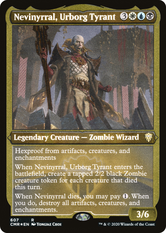 Nevinyrral, Urborg Tyrant (Etched) [Commander Legends]