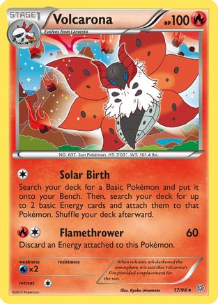Volcarona (17) 017  - Reverse Holofoil XY  Ancient Origins - Holo Rare