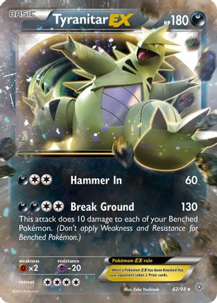 Tyranitar EX 042  - Holofoil XY  Ancient Origins - Ultra Rare