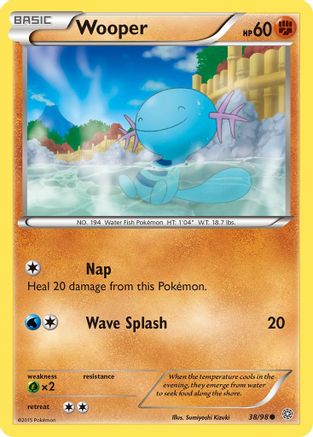 Wooper 038  XY  Ancient Origins - Common