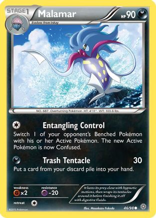 Malamar 046  - Reverse Holofoil XY  Ancient Origins - Common