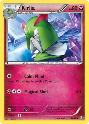 Kirlia 053  - Reverse Holofoil XY  Ancient Origins - Uncommon