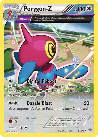 Porygon 067  - Holofoil XY  Ancient Origins - Holo Rare