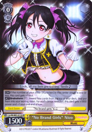 "No Brand Girls" Nico (XR) (LL/EN-W01-011X XR) - Love Live! DX