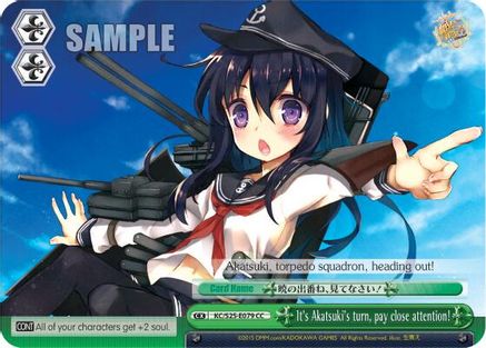 It's Akatsuki's turn, pay close attention! (KC/S25-E079 CC) - KanColle