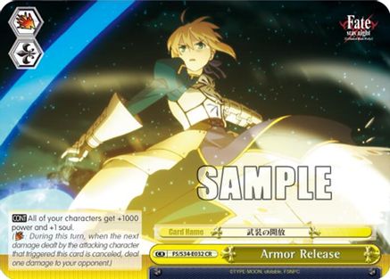 Armor Release (FS/S34-E032 CR) - Fate/stay night [Unlimited Blade Works]