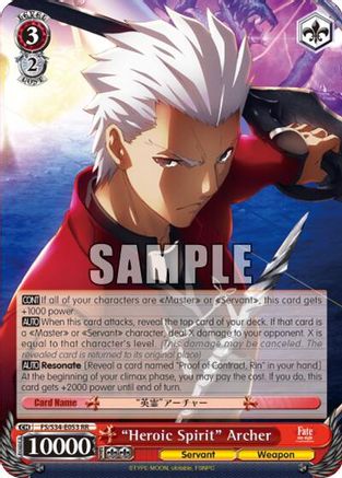 "Heroic Spirit" Archer (FS/S34-E053 RR) - Fate/stay night [Unlimited Blade Works]