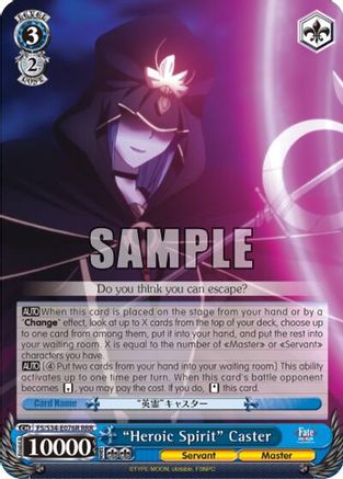 "Heroic Spirit" Caster (RRR) (FS/S34-E076R RRR) - Fate/stay night [Unlimited Blade Works]