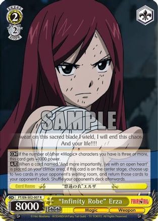 "Infinity Robe" Erza (FT/EN-S02-007 R) - Fairy Tail ver.E