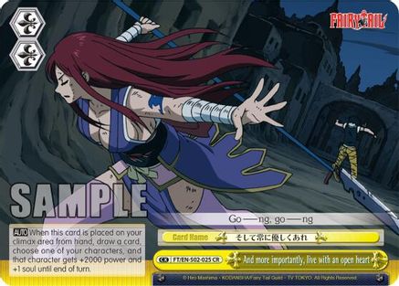 And more importantly, live with an open heart (FT/EN-S02-025 CR) - Fairy Tail ver.E